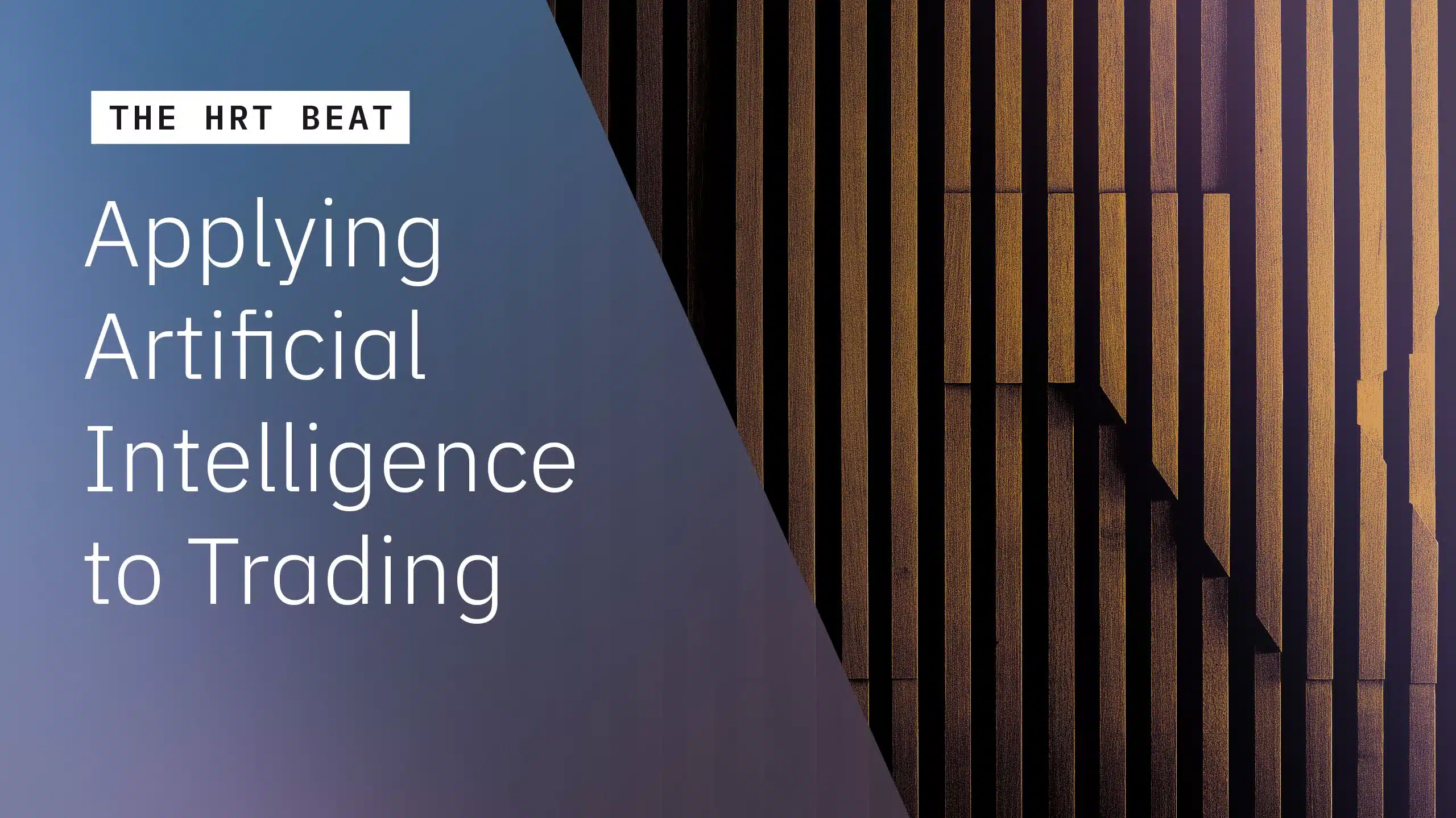 Applying Artificial Intelligence to Trading (2021)