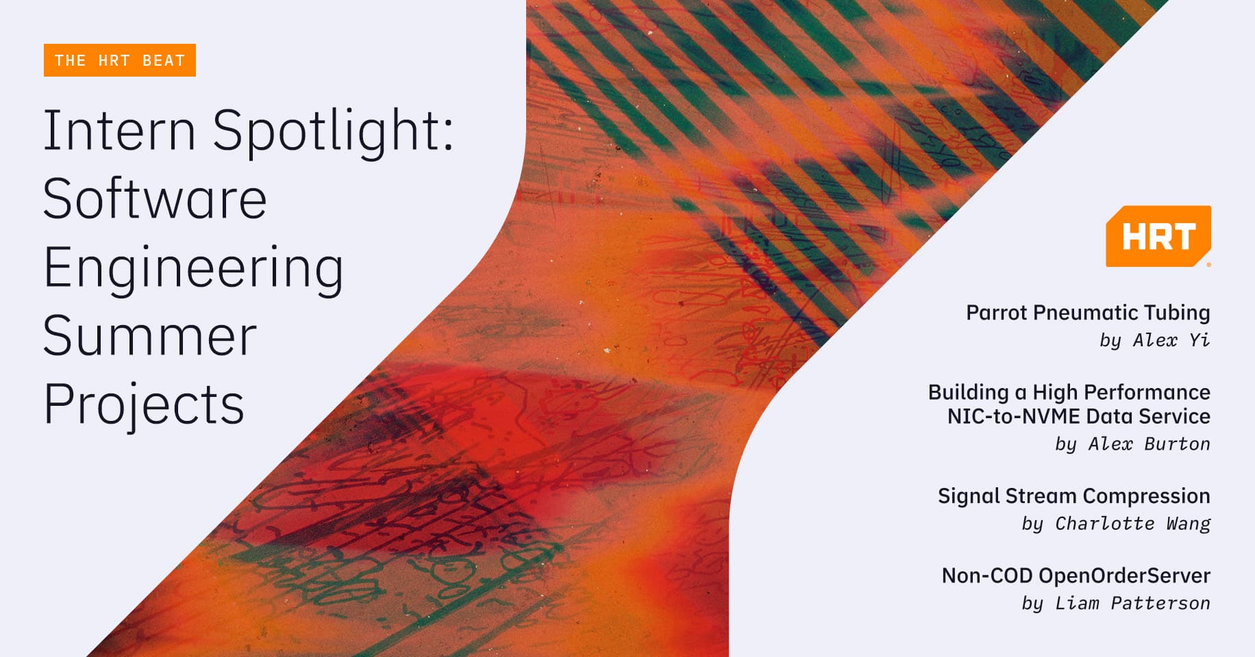 Intern Spotlight: Software Engineering Summer Projects | Hudson River  Trading